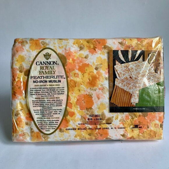 Cannon Royal Family Other - Cannon Royal Family Featherlite No-Iron Muslin Flat Sheet 81 x 104" New
